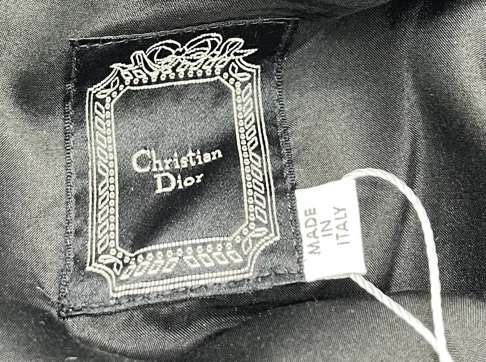 Vestido Christian Dior Negro Manga Lazo Kick-Pleat Línea A talla 6 Foto 4 de 4