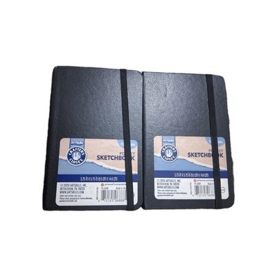 2x Pocket Sketchbook  72 White Sheets In Each- By ArtSkills 3.75inx5.75in ~New