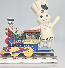 2002 Pillsbury Doughboy Christmas Express Train Danbury Mint 6 Piece Set