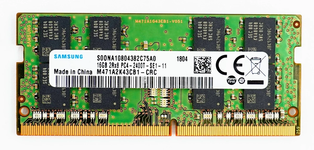 Samsung PC4-19200 (DDR4-2400) Bus Speed Computer RAM 16 GB Total