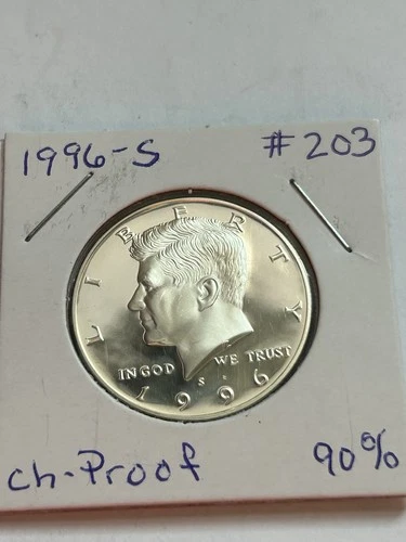 1996-S Kennedy Half Dollar Proof Silver 90%