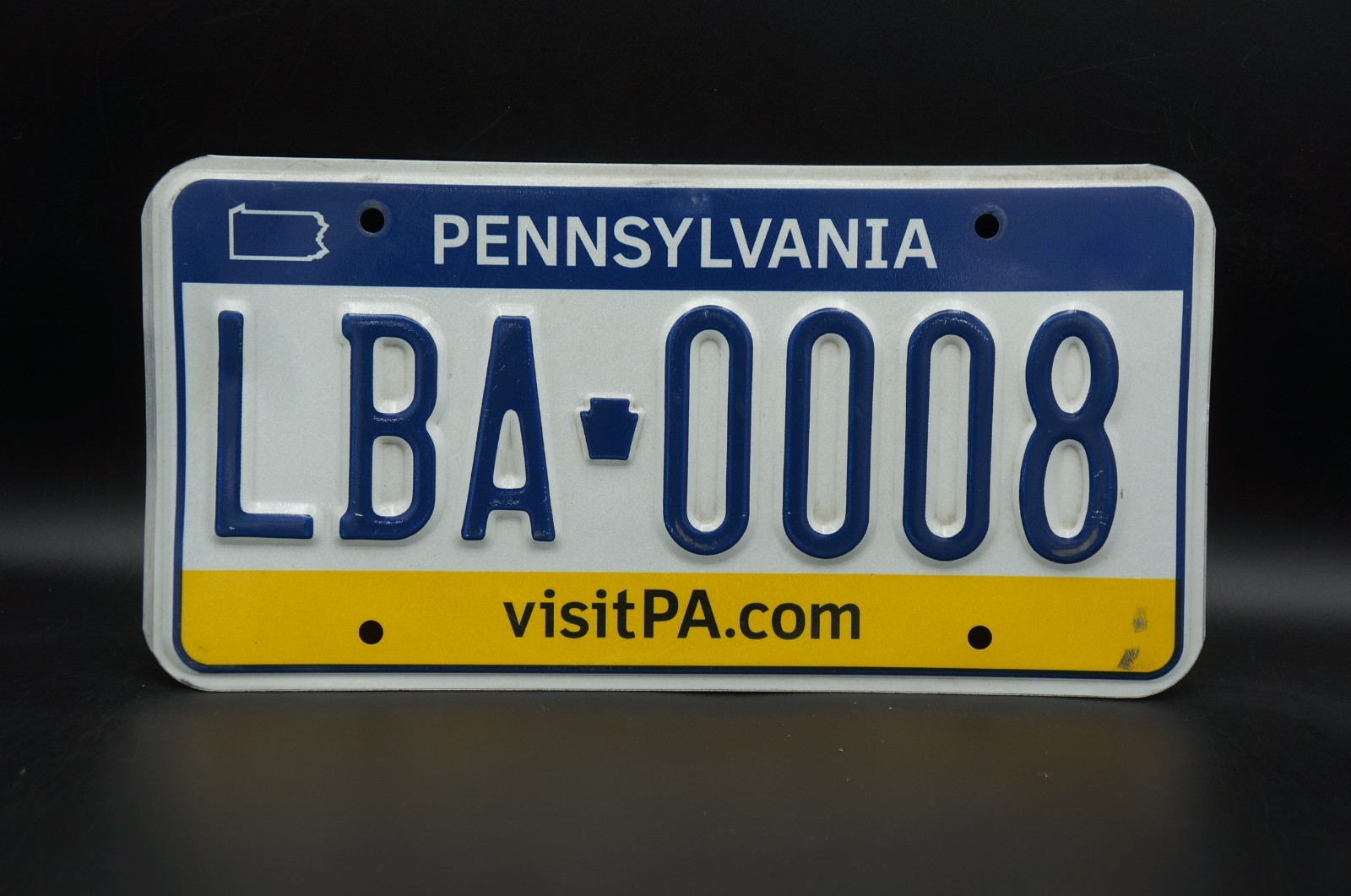 Expired Pennsylvania License Plate # LBA - 0008