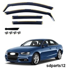 4x Windabweiser Getönt Regenabweiser Passend Für Audi A4 B8 Stufenheck 2008-2015