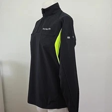 HTF Truewerk 1/4 Zip Shirt Jacket Black & Yellow High Vis Men's M Sample Ziegler