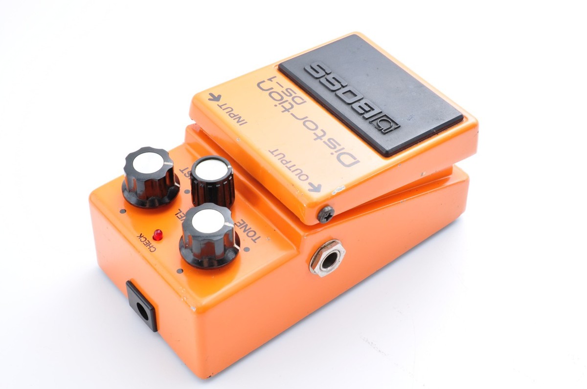 Boss DS-1 Distortion 1980 Silver Screw Long Dash Working ACA