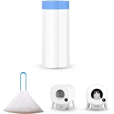 Extra Large Cat Litter Box Liners 20 Count Waste Disposal Bags for Self Cleaning