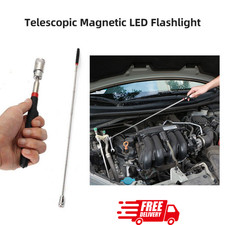 8LB Telescopic Magnetic LED Flashlight Extendable Pick Up Tool Torch Light