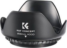 K&F CONCEPT 58mm Tulip Flower Lens Hood for Canon Rebel T8i T7 T7i T6i T6  NIB