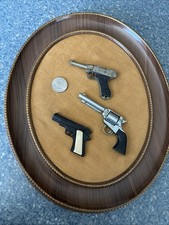 1940s Toy Plaque. Framed. Mounted On Fabric