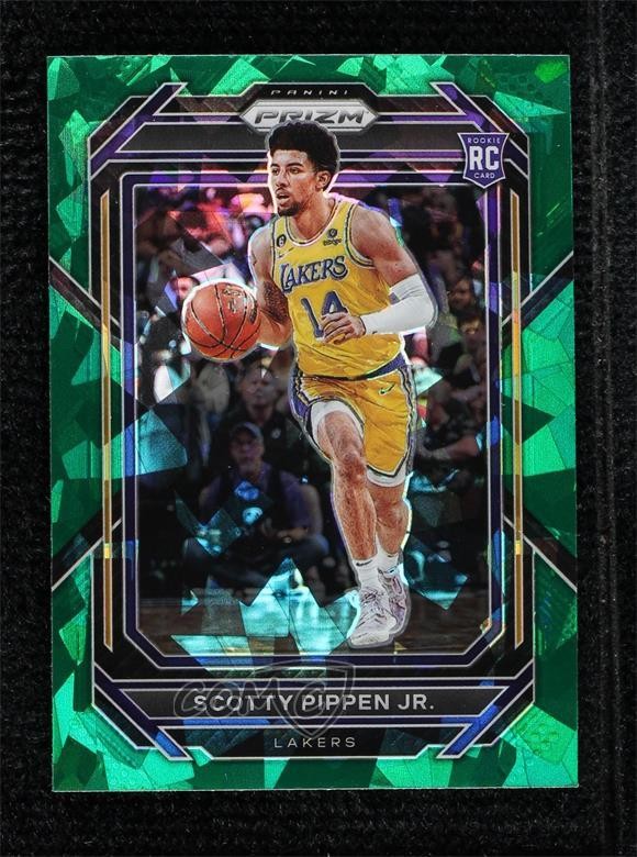 2022-23 Panini Prizm Green Ice Prizm Scotty Pippen Jr #232 Rookie RC 00ji