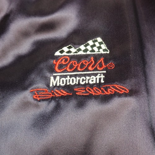Vintage Ford Motorsport Jacket XL Purple Coors Motorcraft Thunderbird B. Elliott - Picture 8 of 23