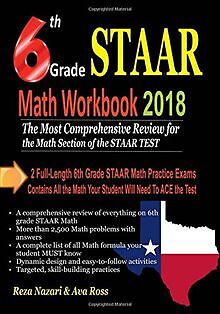 6th Grade STAAR Math Workbook 2018: The Most Compre... | Buch | Zustand sehr gut