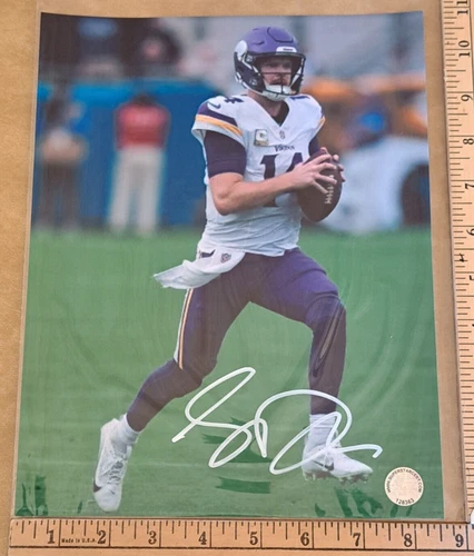 Sam Darnold Signed Autographed Minnesota Vikings 8.5x11 Photo W/COA