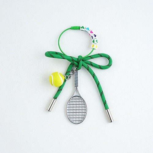 Cute Creative Sport Mini Tennis Racket Pendant Keychain Backpack Decoration Gift - Picture 5 of 8