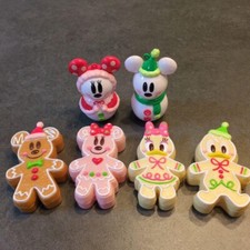 TOKYO Disney GingerBread Christmas Ornament Mickey Minnie Donald Snowman Used