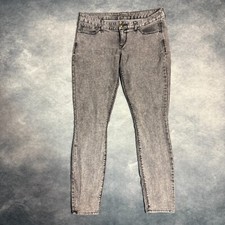 Express Women’s Jeans Size 10 Gray Mid Rise Skinny Denim 34x29.5