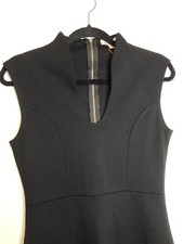 Little Black Dress Sleeveless Stretchy Low Cut V Neck Sexy Modern Women’s Large