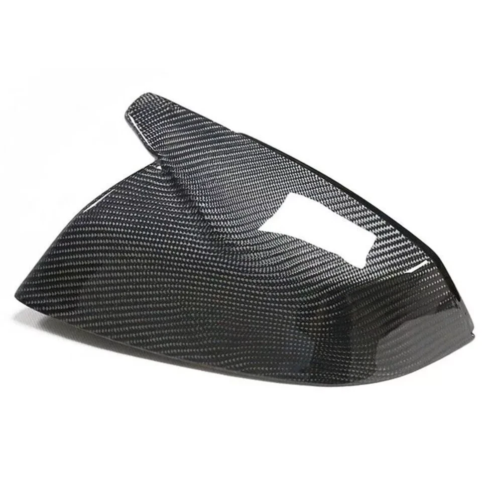 Tapa de cubierta de espejo retrovisor lateral de coche de fibra de carbono para AUDI Q7 SQ7 Q5 SQ5 2016-2022 reemplazar Foto 2 de 4