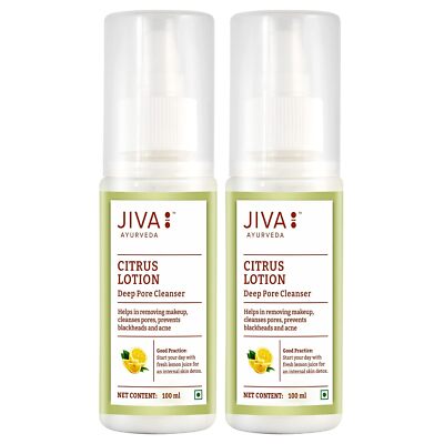 Jiva Ayurveda Citrus Lotion For Deep Pore Cleanser 100ml Each Set Of 2