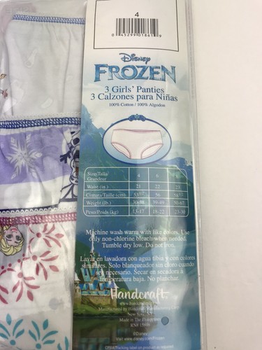 Disney Frozen 3-Pack Girls Panties Underwear Size 4 Kids Girl New - Picture 4 of 6