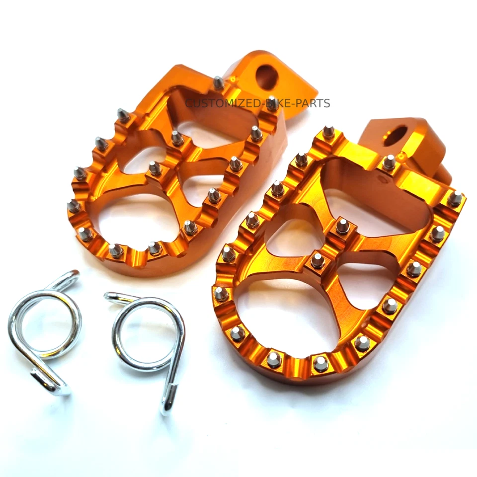 Pedales reposapiés naranja estriberas reposapiés para KTM SX SXF EXCF XC XCF XCW XCFW Foto 2 de 3