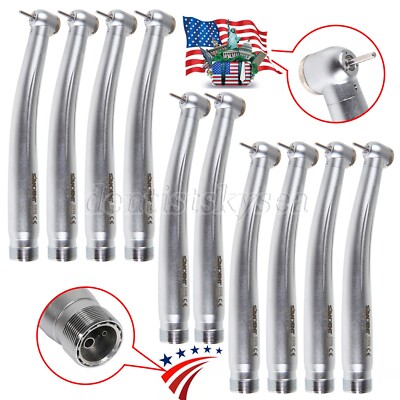 1-10X NEW Dental High Fast Speed Handpiece Turbine 2 Hole Push Button B2