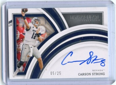 2022 IMMACULATE COLLECTION #RA-CST CARSON STRONG AUTOGRAPH RC #5/25 052724