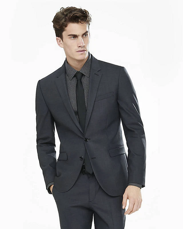 Dark gray shop coat