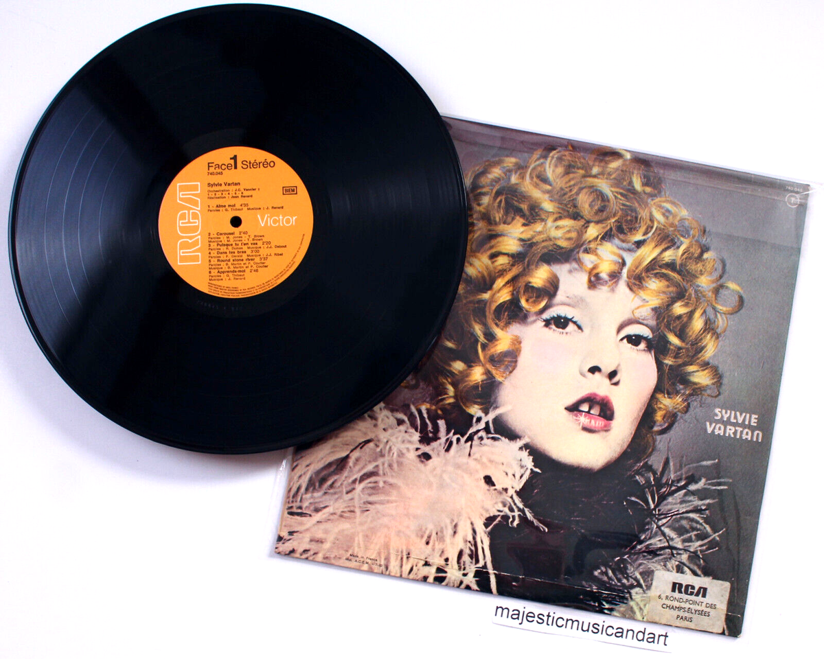 SYLVIE VARTAN AS GOLD MARILYN WARHOL STYLE COVER 1970 FRANCE VINYL
