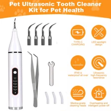 Ultrasonic Dog Teeth Cleaning Kit for Pet Teeth Cleaning, Dog Plaque Remover