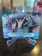 2021 Topps WWE Base Card #12 The Miz John Morrison Become No. 1 Contenders Foil
