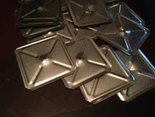 25 pieces 2 1/2 x 2 1/2 x 10 gage GA galvanized square washer nail through 