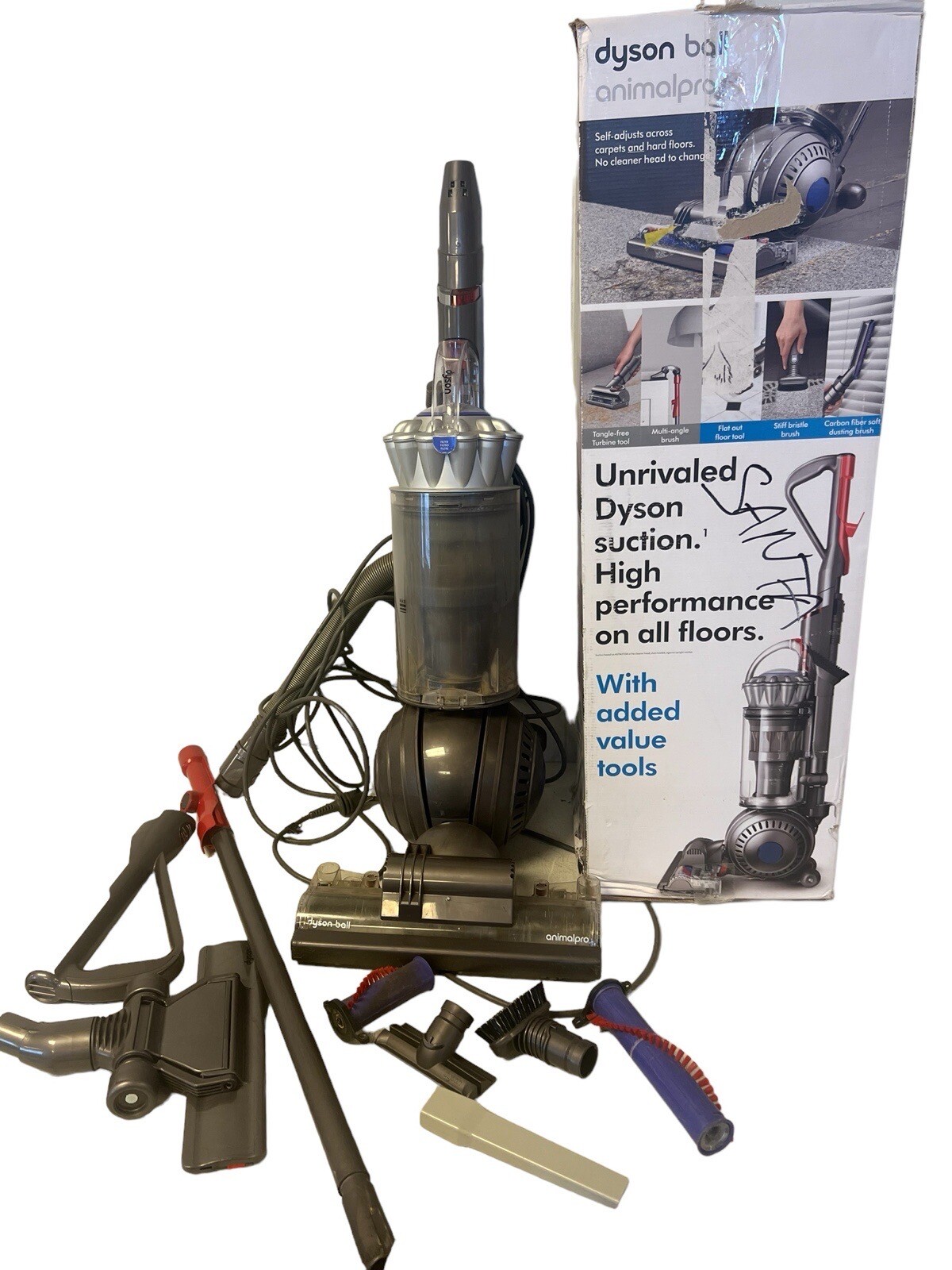 Dyson Up13 Ball Animal Pro+ Upright Vacuum Cleaner in Silver works