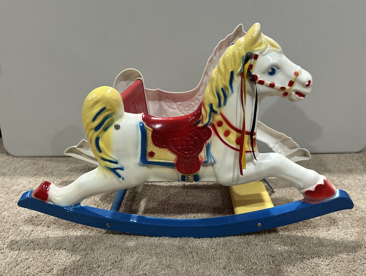 Vintage 1968 WONDER SHOO FLY Plastic ROCKING HORSE Baby Rocker Toy Vintage 1968 WONDER SHOO FLY Plastic ROCKING HORSE Baby Rocker Toy