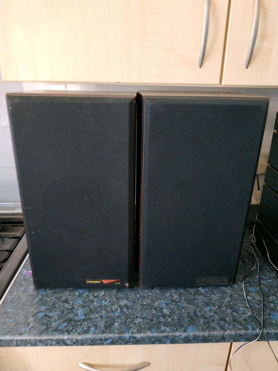 Toshiba SS-8 Wooden Full Range Surround Speaker System 4