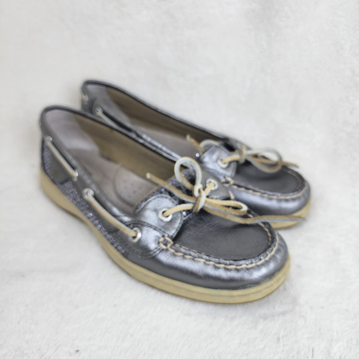 Sperry Womens Angelfish Boat Shoe White Sperry Top-Sider Women's