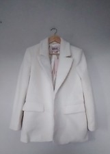 Qvc Badgley Mischka Boucle Blazer Ivory Size Small Chest 36" Length 30" Bnwot