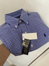 89.50 Ralph Lauren men s Classic Fit Button Down Oxford Shirt USA S Blue Pony