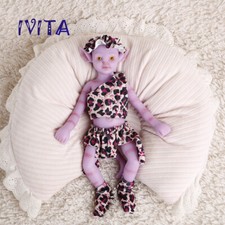 12'' Handmade Full Pink Silicone Floppy Avatar Boy Lifelike Silicone Avatar Doll
