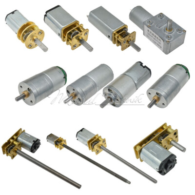 DC 3V 6V 12V/100RPM Micro Speed Reduction Gear Motor Metal Gearbox Wheel Shaft