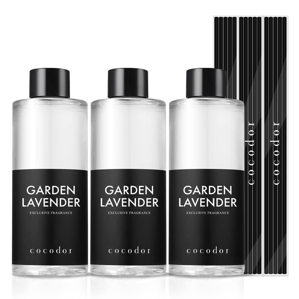 COCODOR Reed Diffuser Oil Refill/Garden Lavender/6.7oz(200ml)/3 Pack/Aroma th...-image