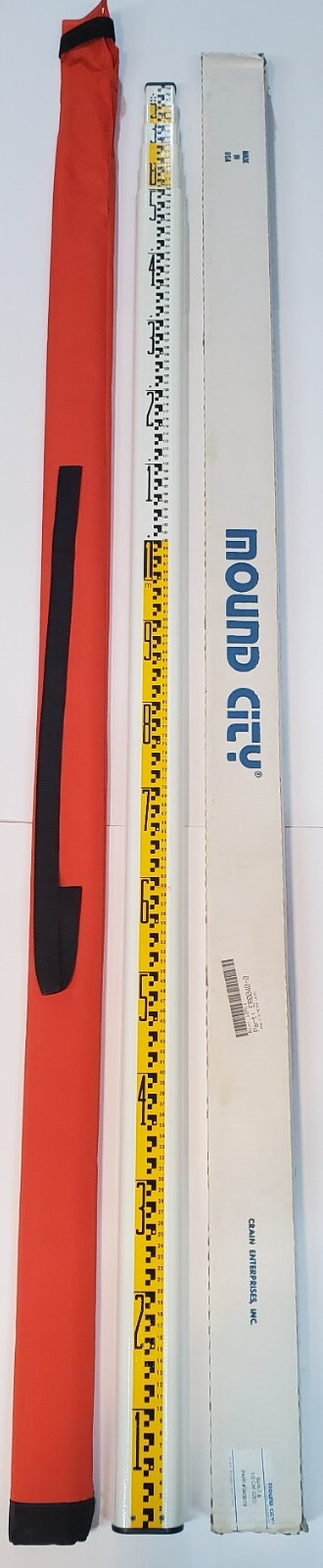 Crain Leveling Crain / Seco SVR 7.6m - 0.5 CM Metric Fiberglass Leveling Rod - 25 ...