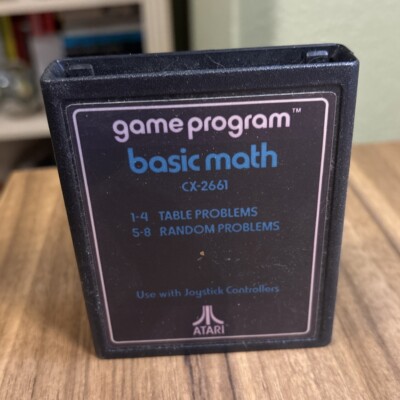 Atari Game Program Basic Math Not Tested CX-2661 + Instructions
