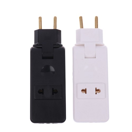 1PC 4 In 1 Wall Outlet Extension EU Electrical Socket 180 Degree Plug Adapter