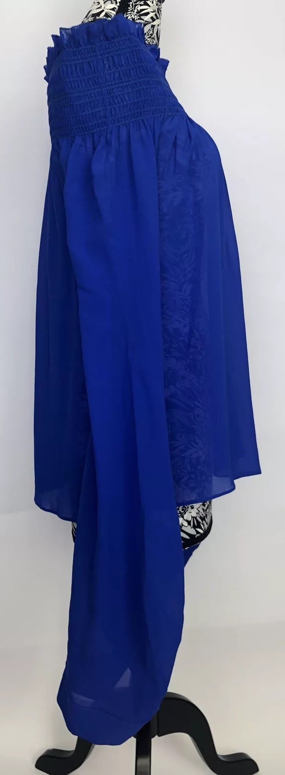 Top da donna blu Saint Laurent taglia 38 nuovo con etichette 100% seta