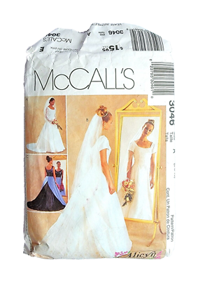 Sewing Pattern Modest Wedding Bridesmaid Dress Miss 6-8-10 (XXS-S) McCall's 3046 | eBay Sewing Pattern Modest Wedding Bridesmaid Dress Miss 6-8-10 (XXS-S) McCall's 3046 | eBay