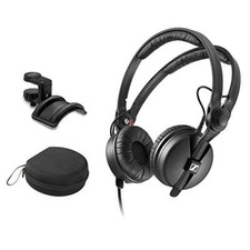 Sennheiser HD 25 Monitor Headphones with Headphone Case  Padded Holder Bundle