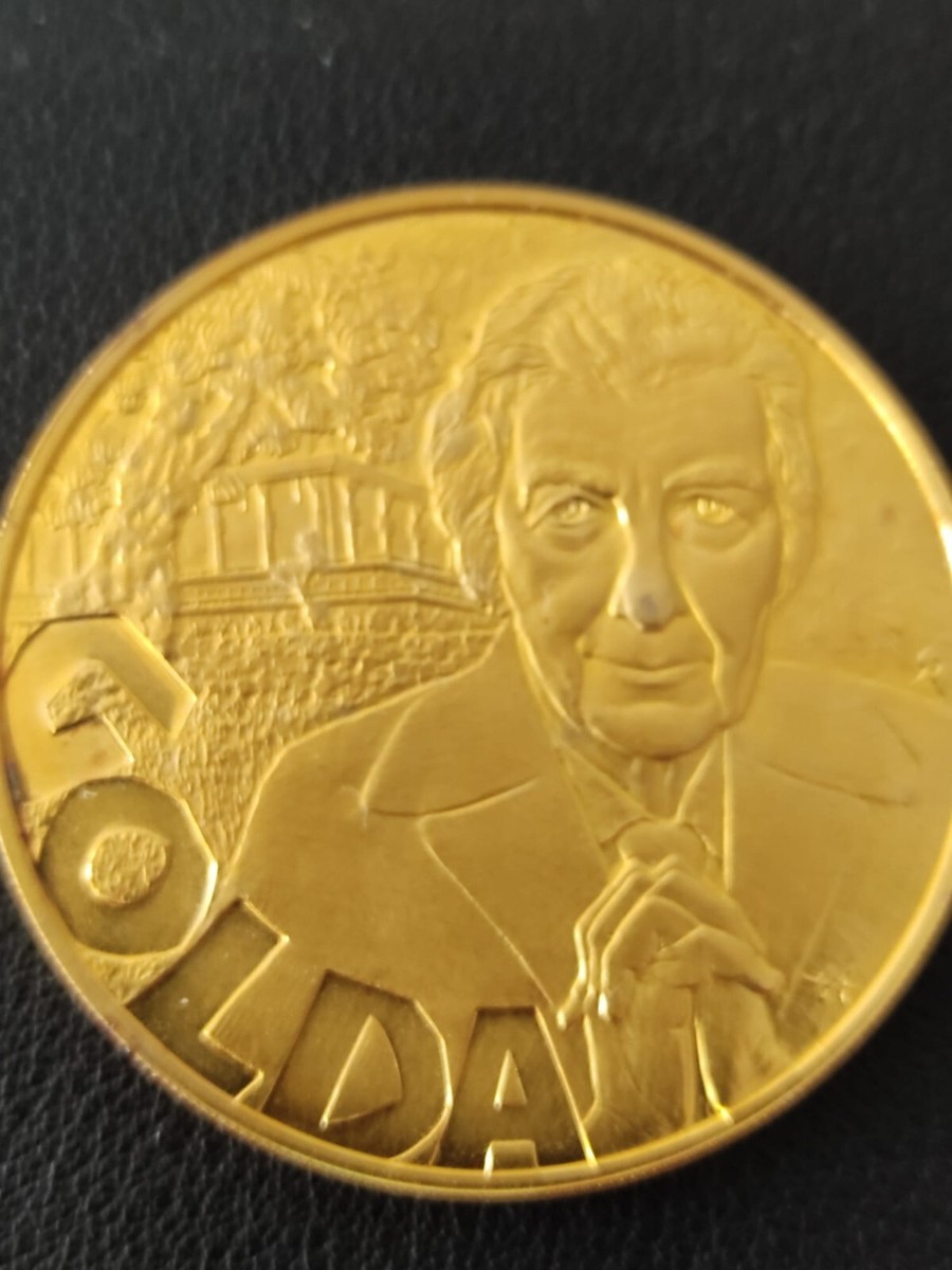 1973 ISRAEL GOLDA MEIR Proof Gold-Plated Silver Medal (RARE)! | eBay