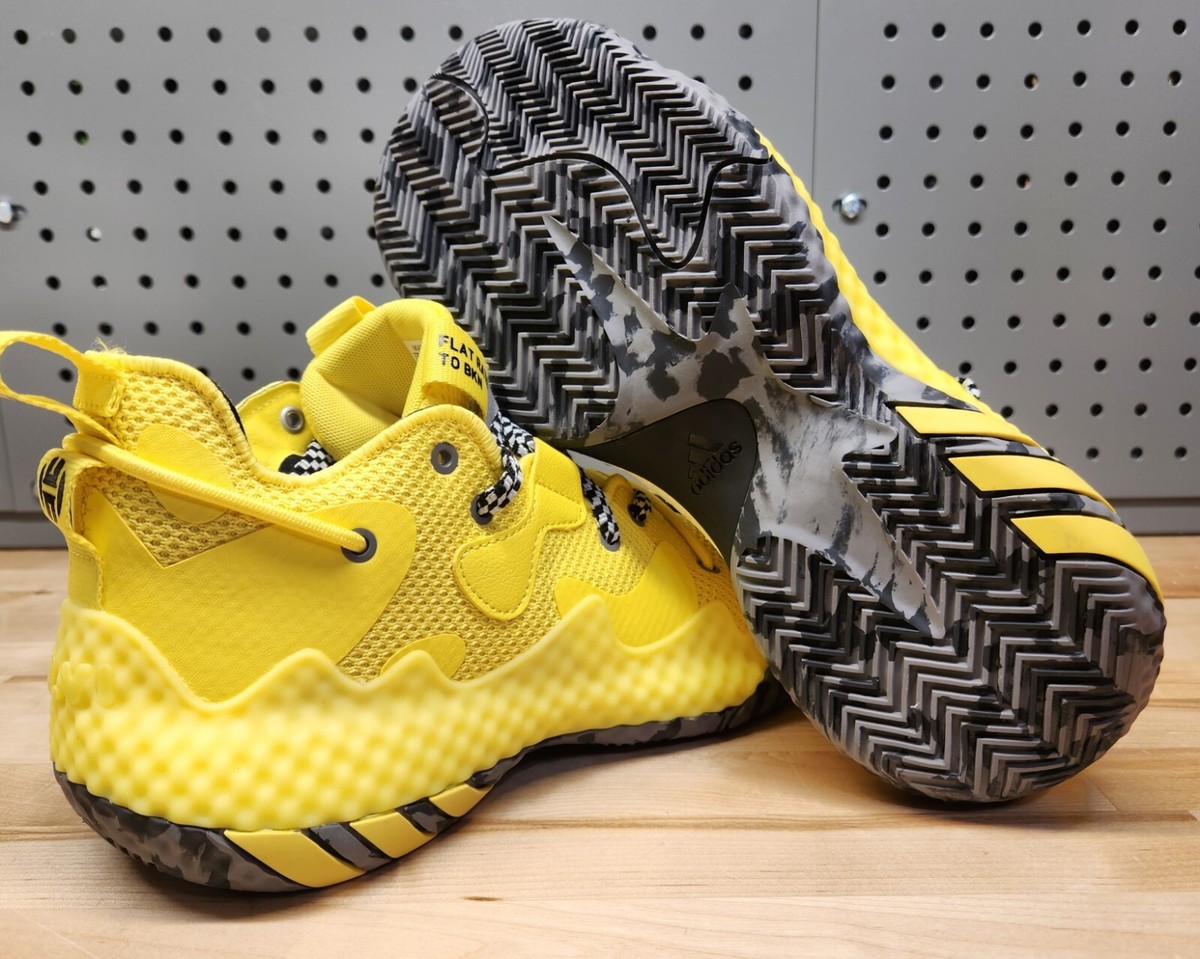 Adidas Harden Vol. 6 Taxi Yellow Basketball Shoes - Men's Size 9.5