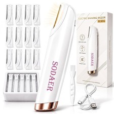 Sonic Dermaplaning Razor for Women, Facial Hair Remover with LED Light